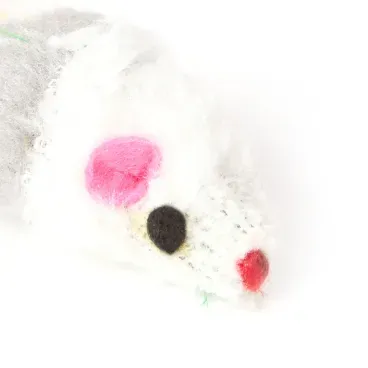 Brinquedo Ratinho de Pelucia e Penas Flicks